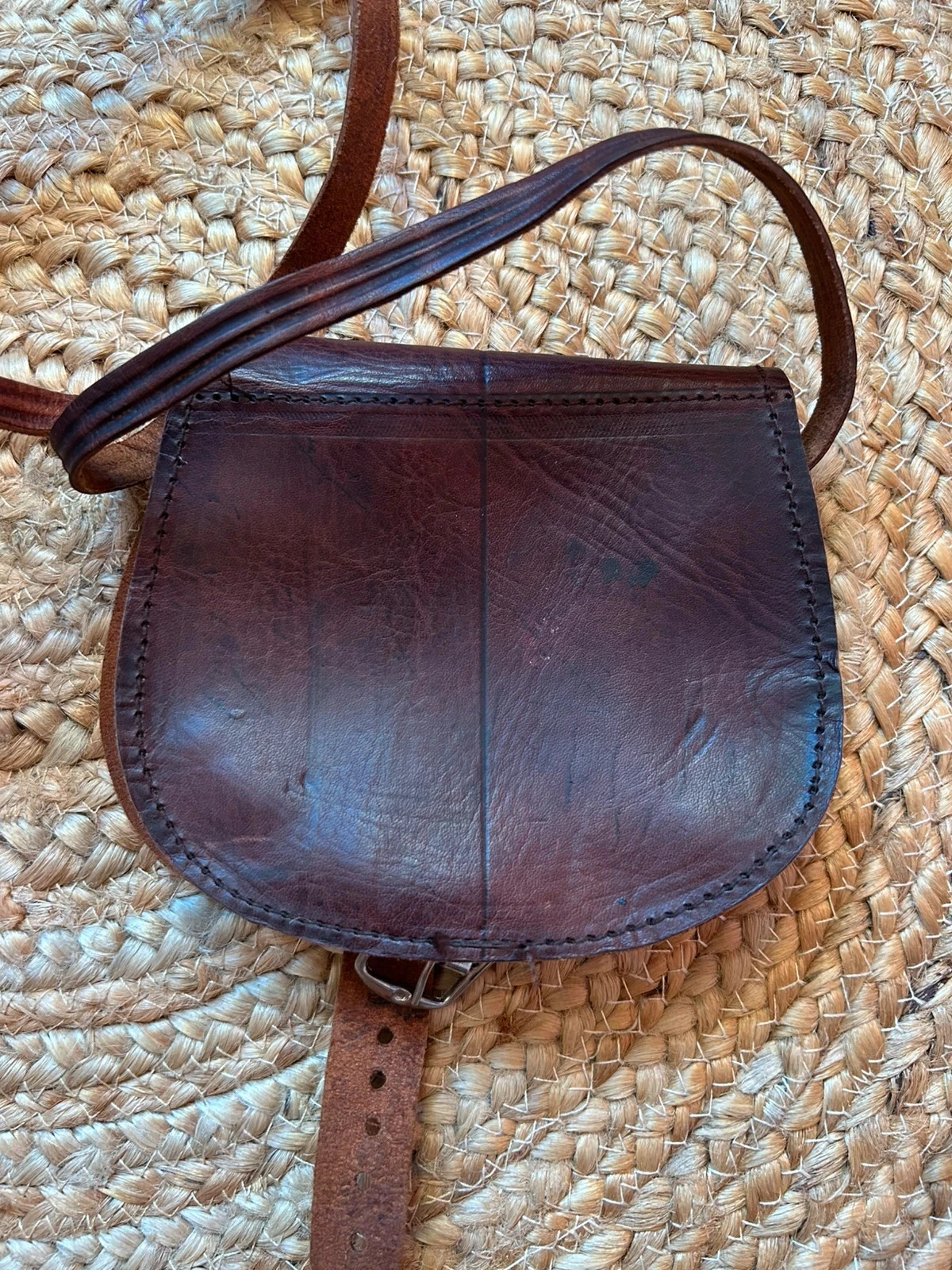 🤎🌿Mini saco artesanal 100% couro marroquino boêmio étnico Handcrafted Moroccan leather mini bag🌿🤎 – photo 9
